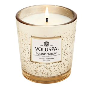 Vela Voluspa Copo de Vidro Clássico Blond Tabac 60 Horas