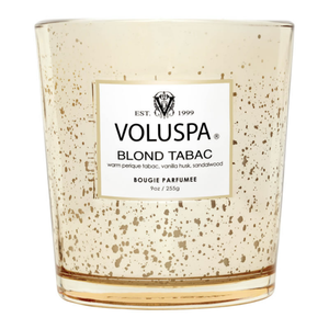 Vela Voluspa Copo de Vidro Clássico Blond Tabac 60 Horas