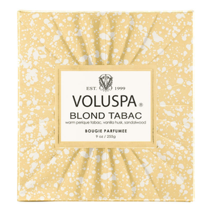 Vela Voluspa Copo de Vidro Clássico Blond Tabac 60 Horas