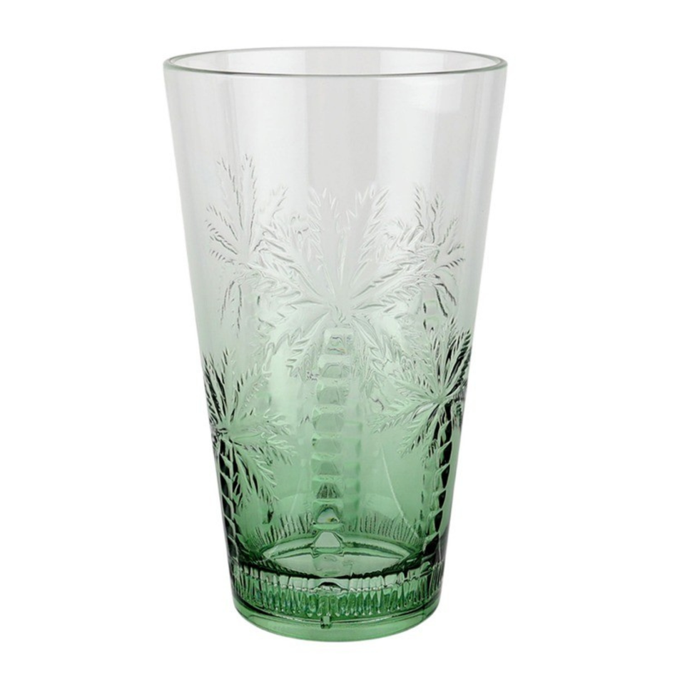Copo Longo Acrílico Textura Coqueiro Verde 750ml