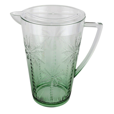 Jarra Acrílico Textura Coqueiro Verde 2L