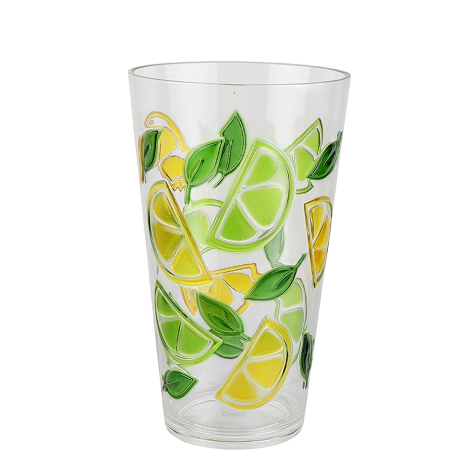 Copo Longo Acrílico Textura Limão 750ml