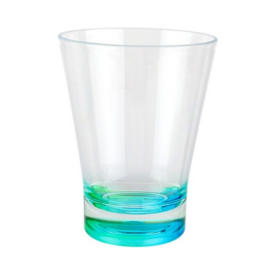 Copo Acrílico Base Multicolor com Bolhas Azul 500ml