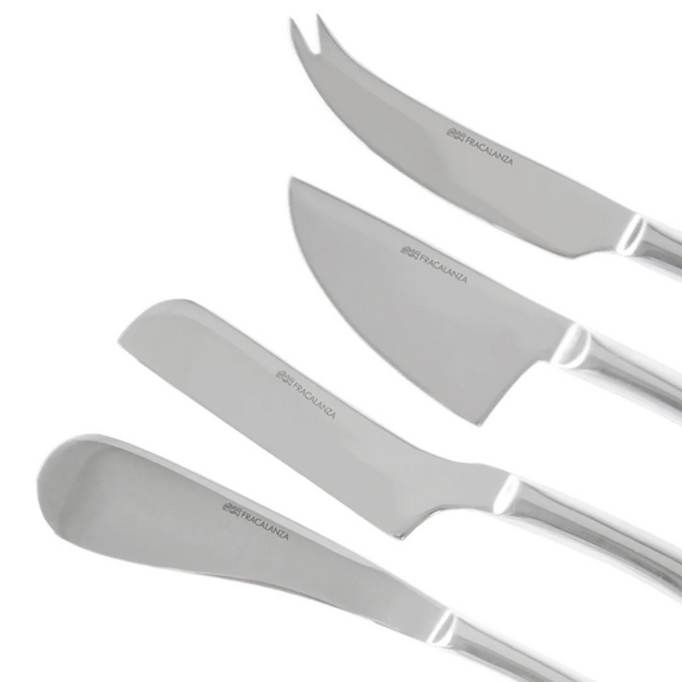 Conjunto 4 Facas para Queijo Lorraine Aço Inox Fracalanza