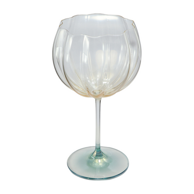Jogo 3 Taças para Vinho Tinto Cristal Bohemia Blommé Amarela 460ml