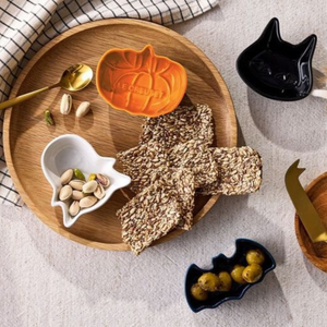 PRÉ-VENDA: Kit 4 Mini Pratos Cerâmica Halloween Le Creuset