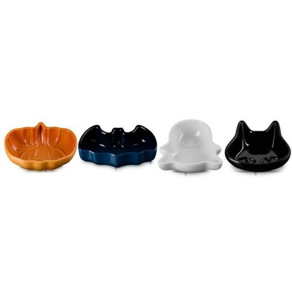 PRÉ-VENDA: Kit 4 Mini Pratos Cerâmica Halloween Le Creuset