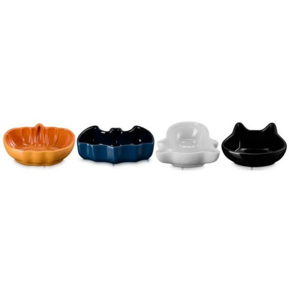 PRÉ-VENDA: Kit 4 Mini Pratos Cerâmica Halloween Le Creuset