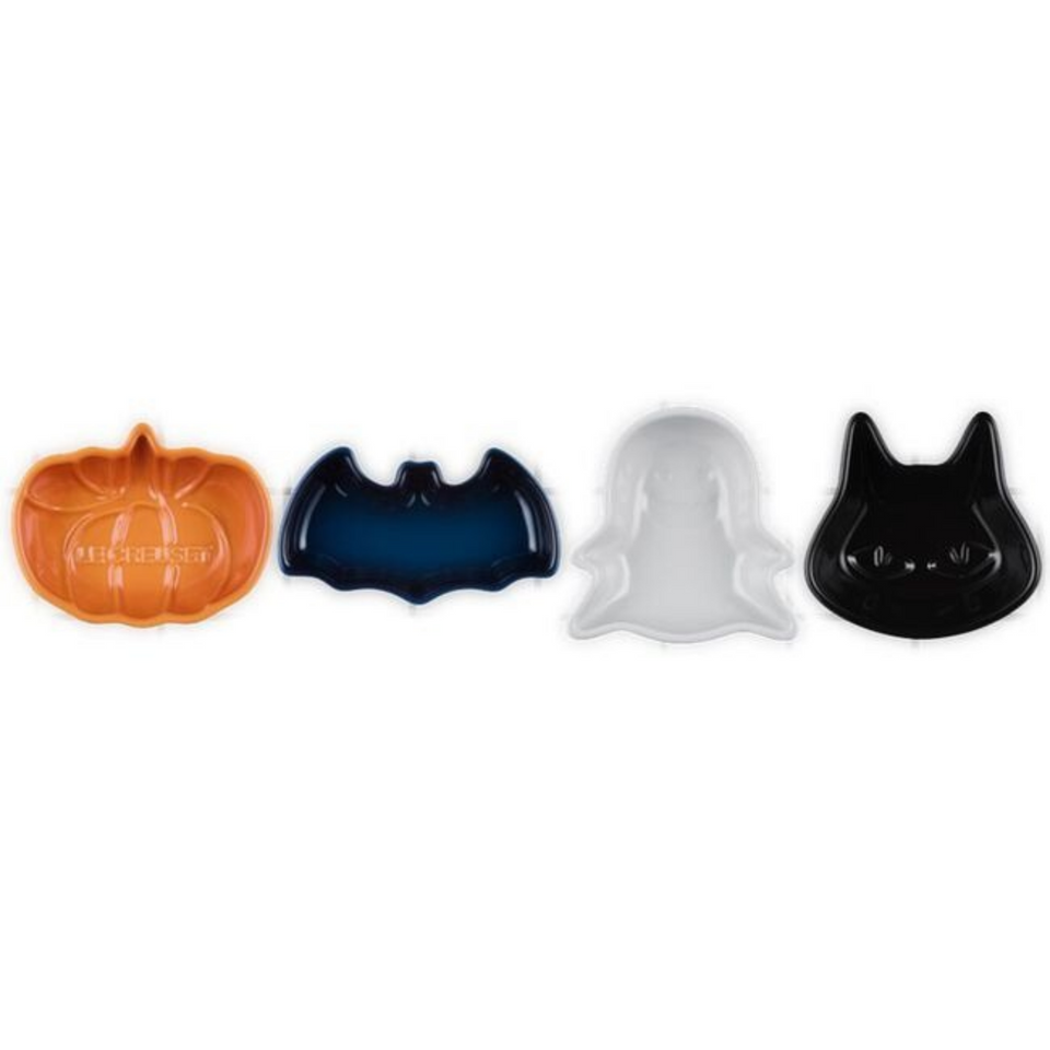 PRÉ-VENDA: Kit 4 Mini Pratos Cerâmica Halloween Le Creuset