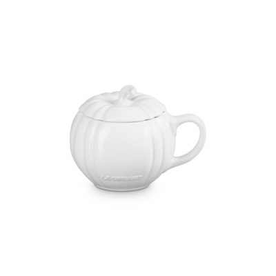 PRÉ-VENDA: Caneca Abóbora Cerâmica Branca 400ml Le Creuset
