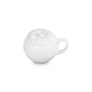 PRÉ-VENDA: Caneca Abóbora Cerâmica Branca 400ml Le Creuset