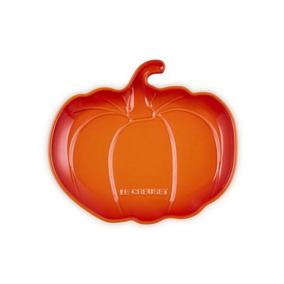 PRÉ-VENDA: Prato Abóbora Cerâmica 25cm Laranja Le Creuset