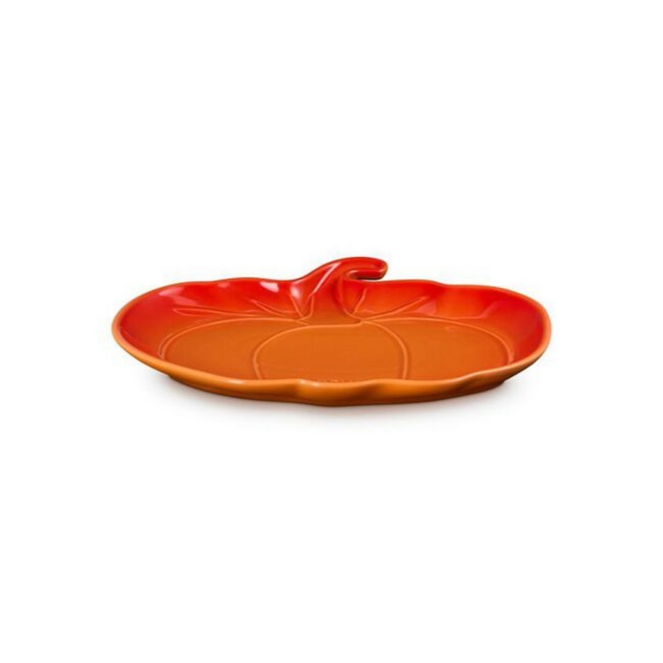 PRÉ-VENDA: Prato Abóbora Cerâmica 25cm Laranja Le Creuset