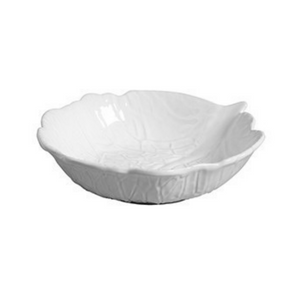 Tigela Grande Cerâmica Couve Branco Scalla