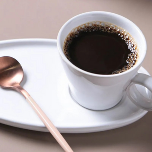 Jogo 6 Xícaras de Café com Pires Ovais Neo Stoneware New White 110ml Porto Brasil