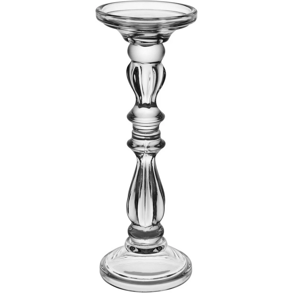Castiçal Vidro Transparente 28cm Home&Co