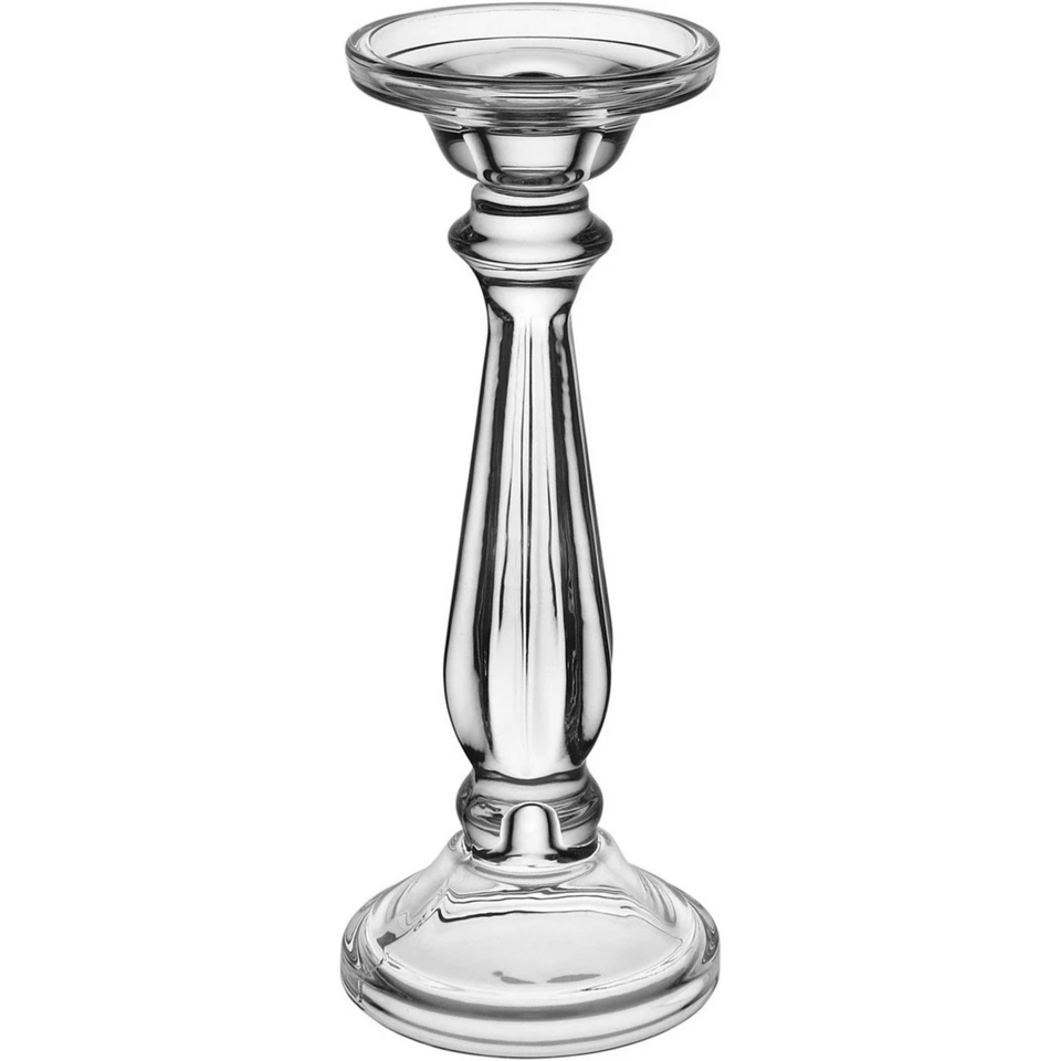 Castiçal Vidro Transparente 25cm Home&Co