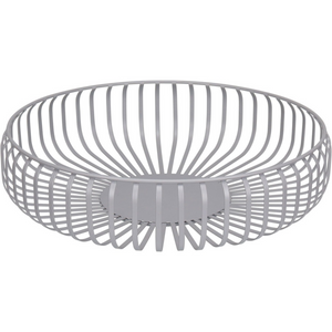 Centro de Mesa em Metal Prateado 8x36cm Home&Co
