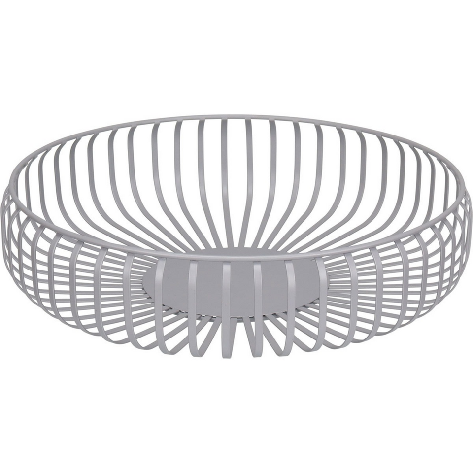 Centro de Mesa em Metal Prateado 8x36cm Home&Co