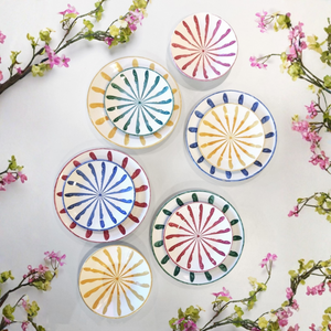Kit Pratos + Bowls Cerâmica Piuma Scalla (12 peças)