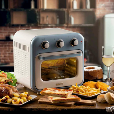 Fritadeira Air Fryer Vintage Azul 220V 1200W Ariete