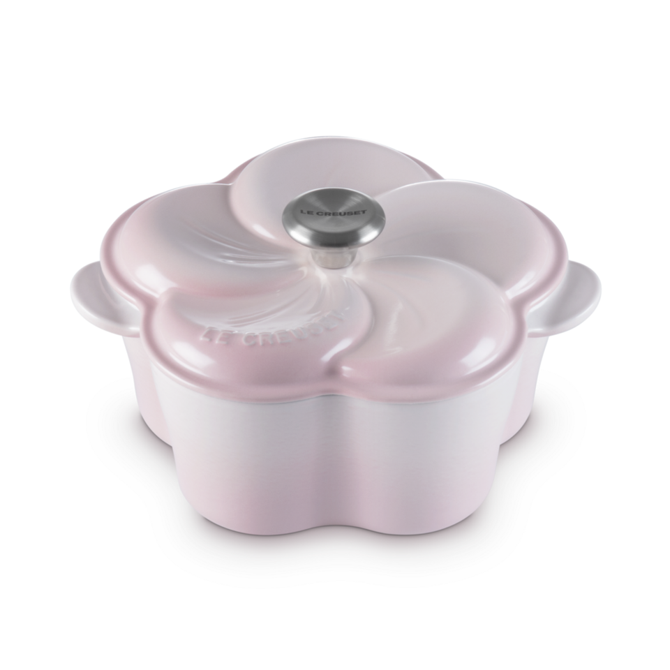 Panela Floral Tradition Shell Pink 2L 20cm Le Creuset