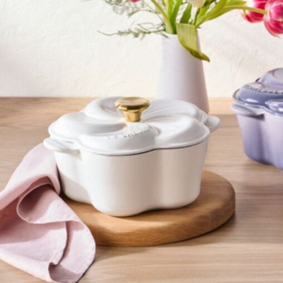 Panela Floral Tradition Branca 2L 20cm Le Creuset
