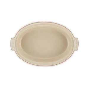 Travessa Oval Cerâmica Com Tampa Heritage Vermelha 3,8L Le Creuset