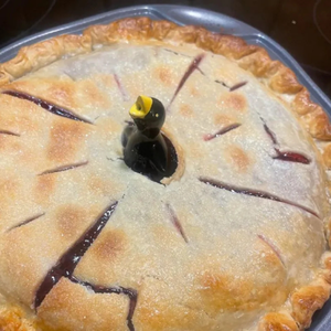 Pie Bird para Torta Cerâmica Black Onyx 8,3cm Le Creuset