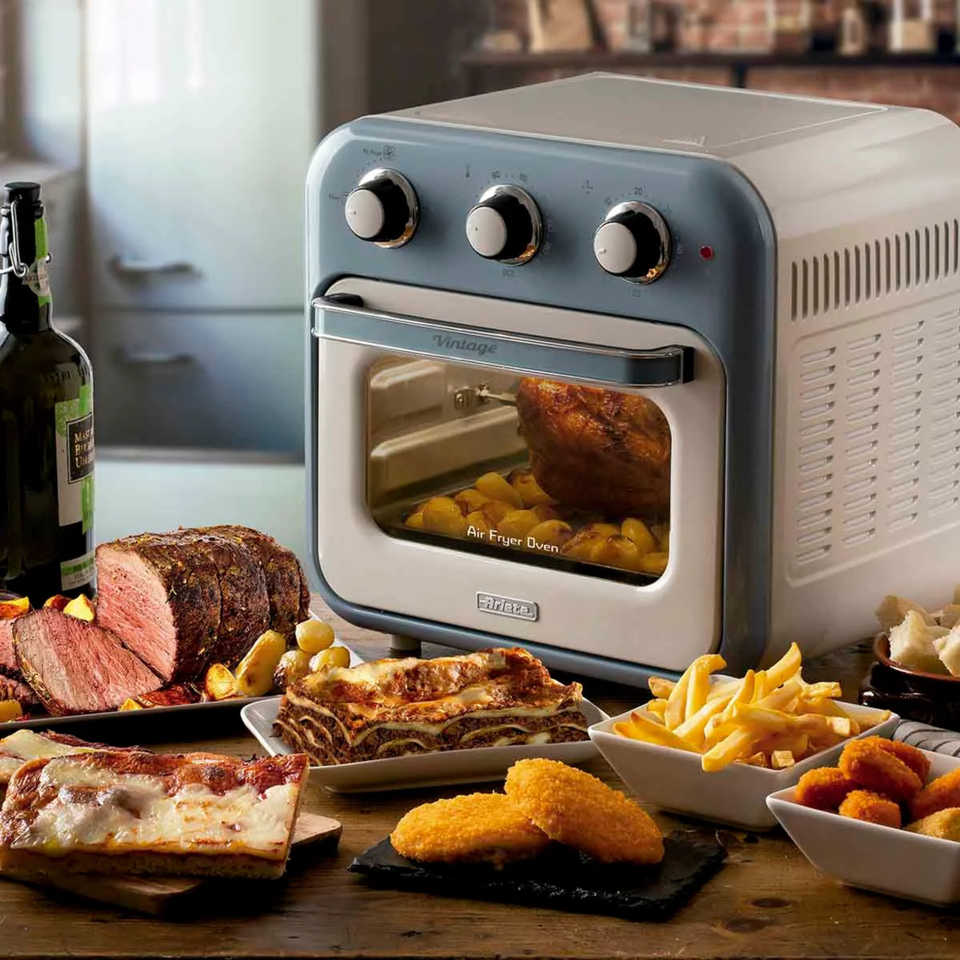 Fritadeira Air Fryer Vintage Azul 220V 1200W Ariete