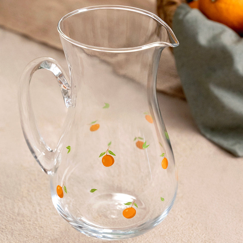 Jarra Real em Cristal Ecológico 1,2L Laranja