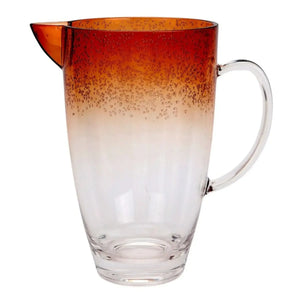 Jarra Acrílico Bolhas Topo Degradê Laranja 2,5L