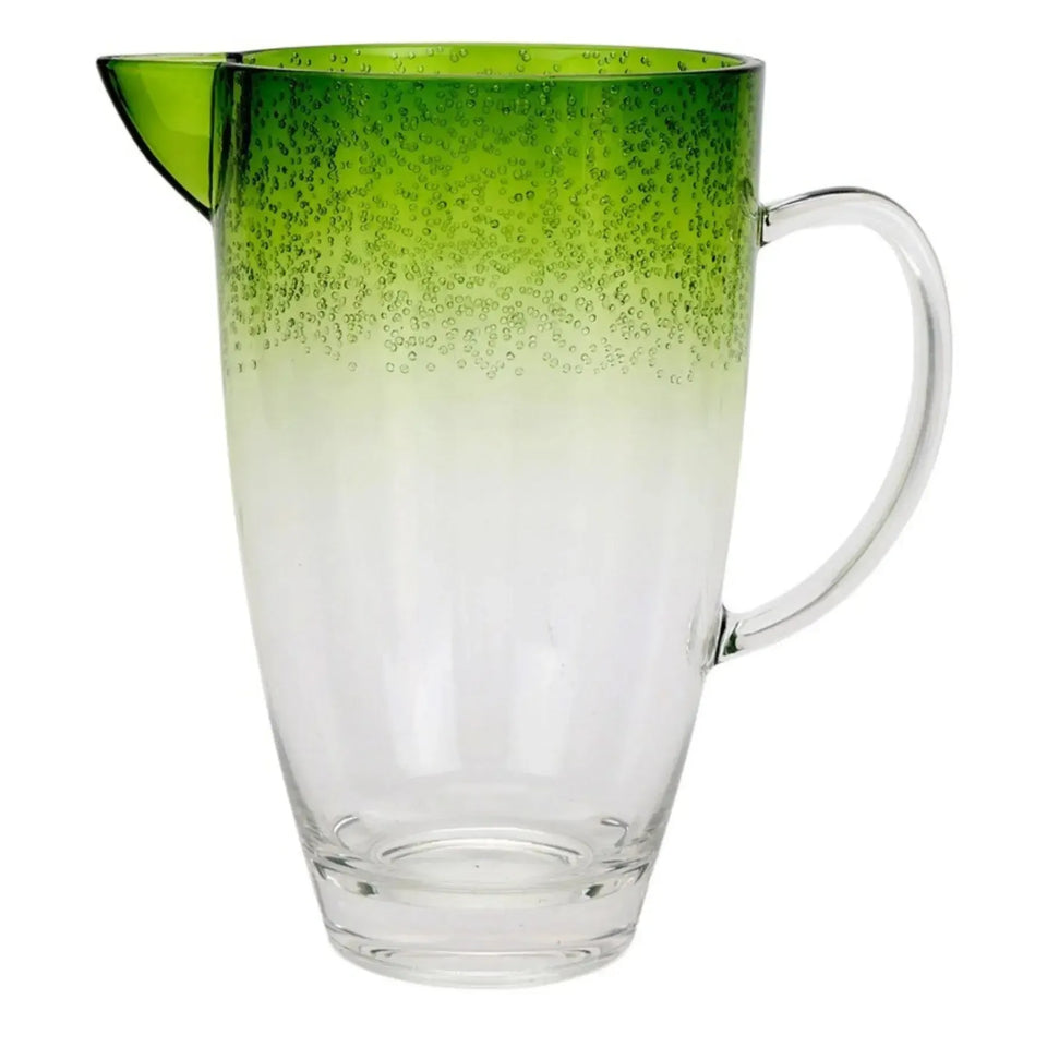 Jarra Acrílico Bolhas Topo Degradê Verde 2,5L