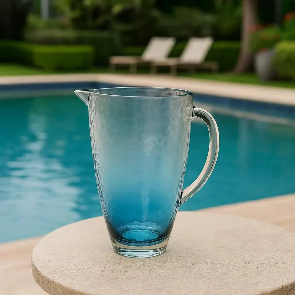 Jarra Acrílico Detalhe Degradê Azul 2,2L