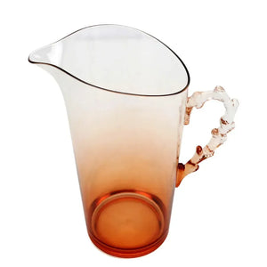 Jarra Acrílico Detalhes Coral Laranja 2,3L