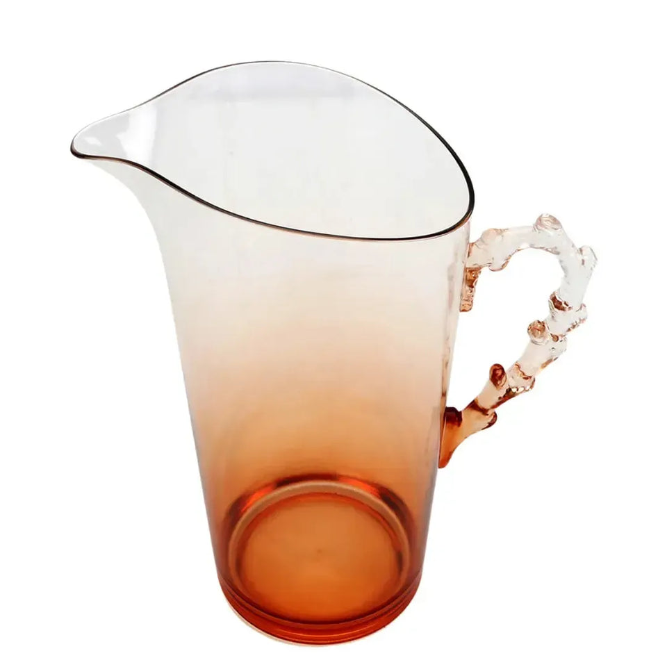 Jarra Acrílico Detalhes Coral Laranja 2,3L