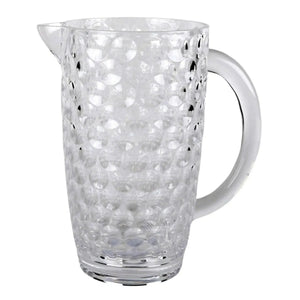 Jarra Acrílico Lapidado Círculos Transparente 2,5L