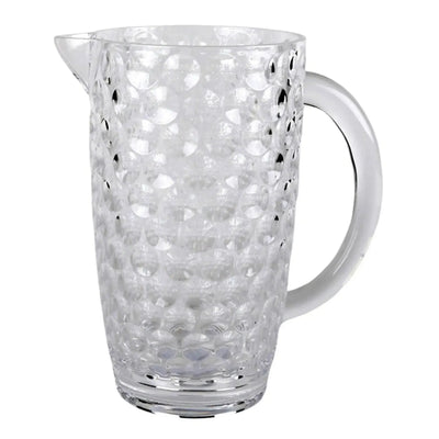 Jarra Acrílico Lapidado Círculos Transparente 2,5L