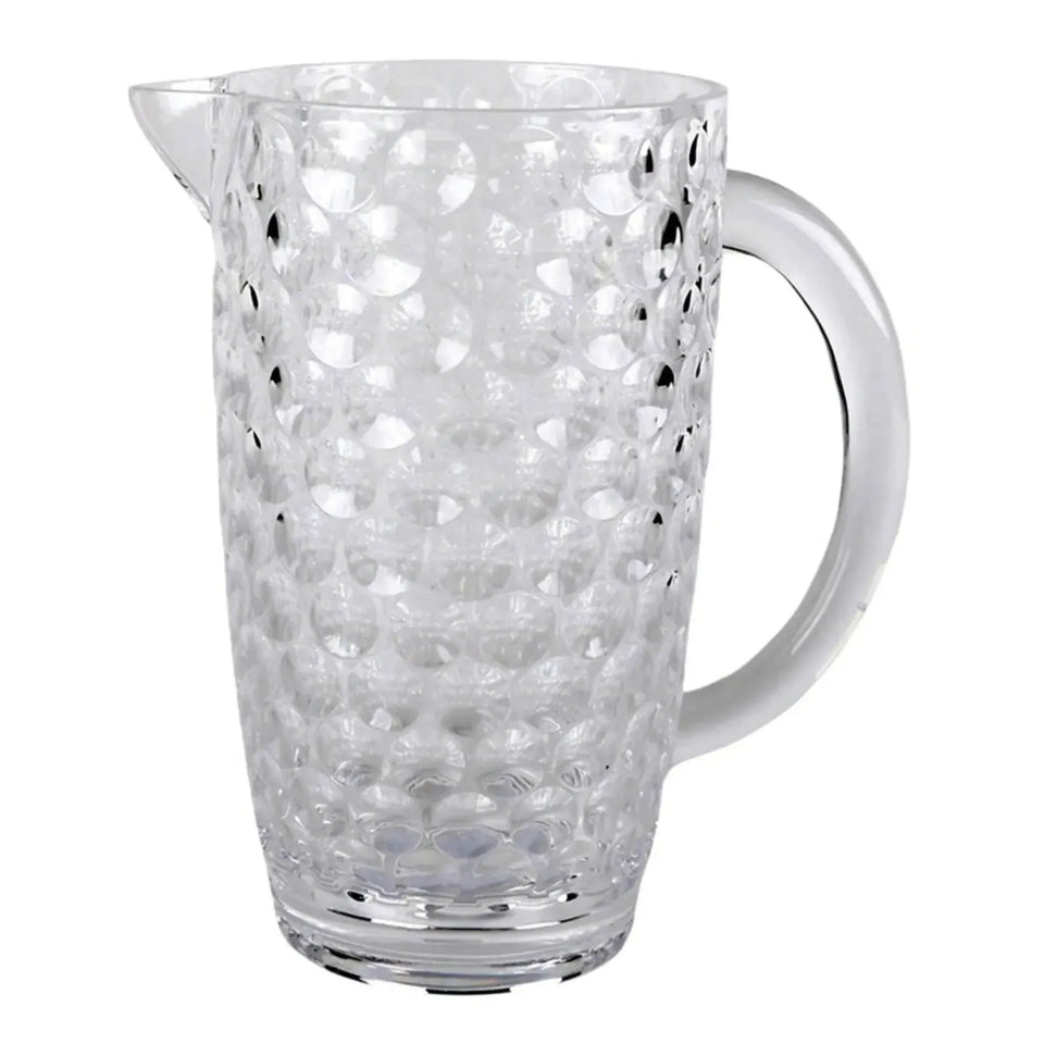 Jarra Acrílico Lapidado Círculos Transparente 2,5L