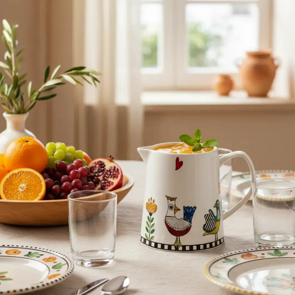 Jarra Cocoricó Branca 500ml Egan