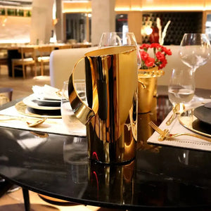 Jarra Sava Craquele Inox Revestido com Ouro 24k Degrade 1,5L Riva