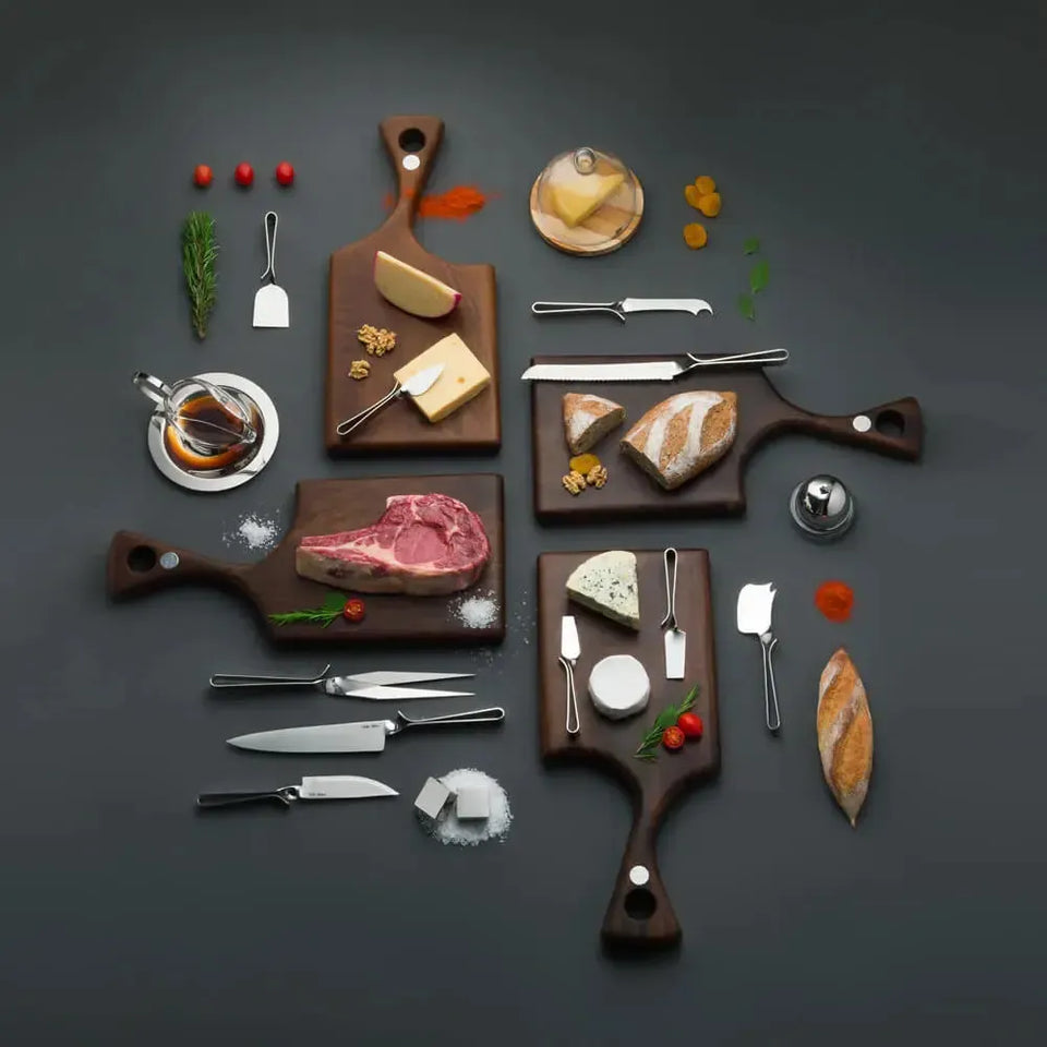 Jogo 2 Peças Faca e Garfo Trinchante para Churrasco Cassino Inox Riva