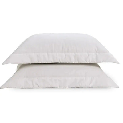 Jogo 2 Porta Travesseiros Dianna 300 Fios Cetim 100% Algodão Egípcio Branco 50x70cm Trussardi