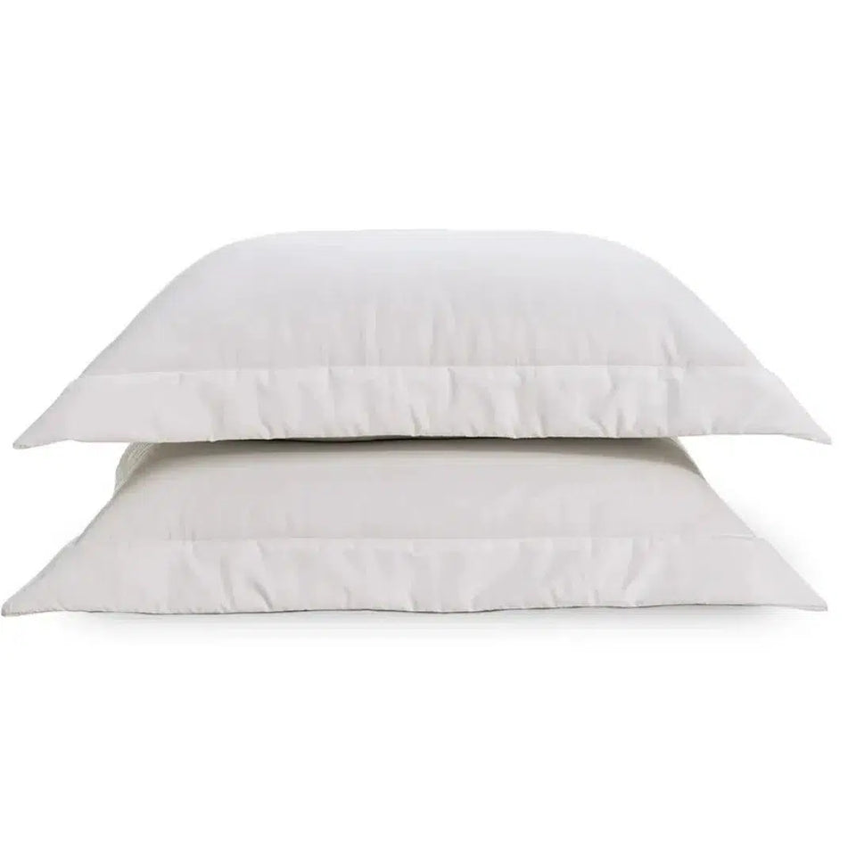 Jogo 2 Porta Travesseiros Dianna 300 Fios Cetim 100% Algodão Egípcio Branco 50x70cm Trussardi