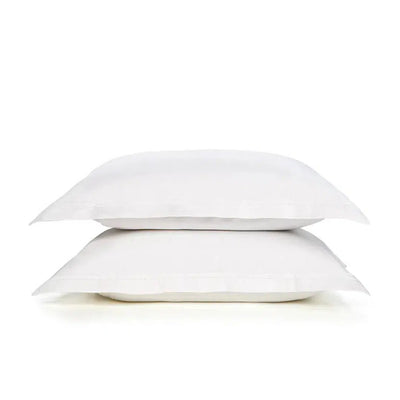 Jogo 2 Super Fronhas Galieno 300 Fios Cetim 100% Algodão Egípcio Branco 50x90cm Trussardi