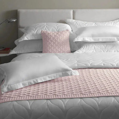 Jogo 2 Super Fronhas Galieno 300 Fios Cetim 100% Algodão Egípcio Branco 50x90cm Trussardi