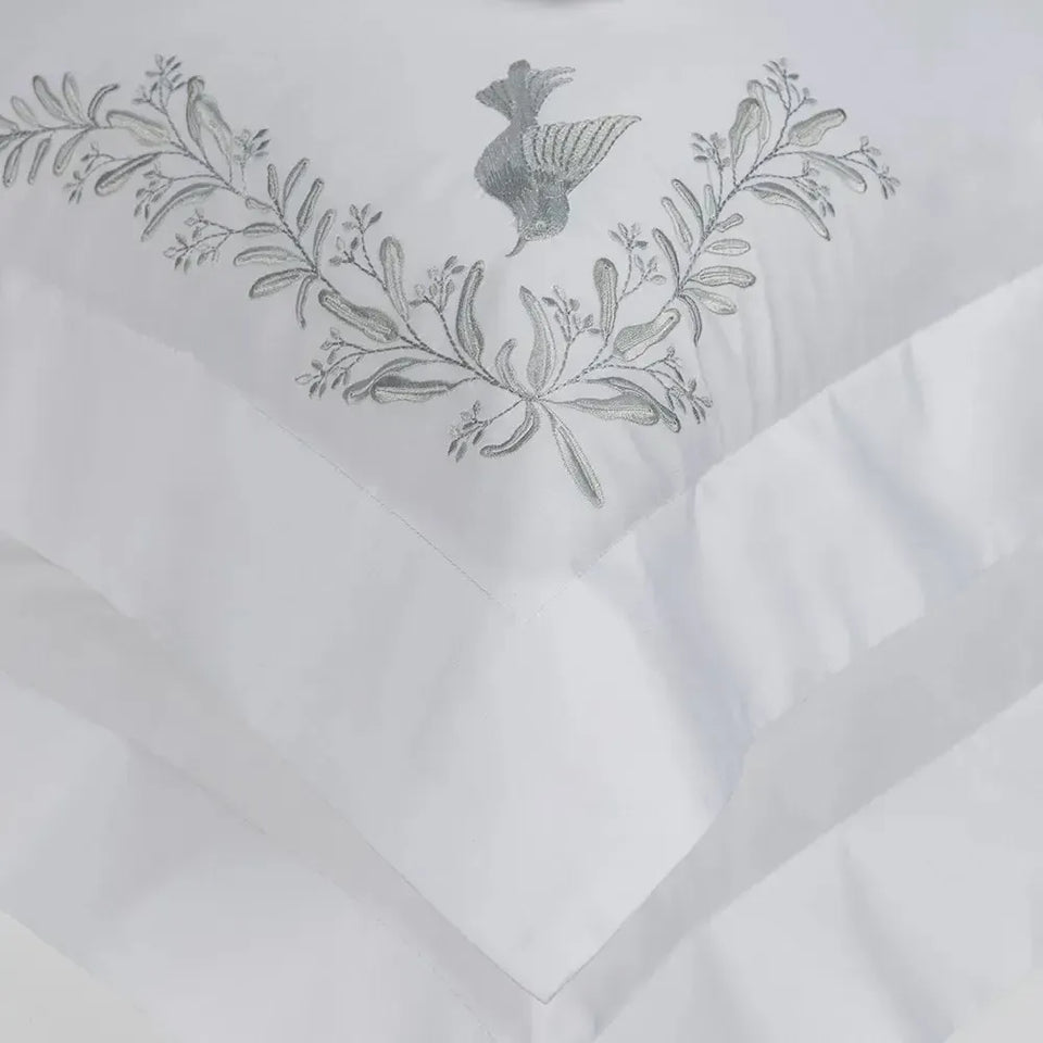 Jogo 2 Fronhas Pistacia 300 Fios Cetim 100% Algodão Egípcio Trussardi