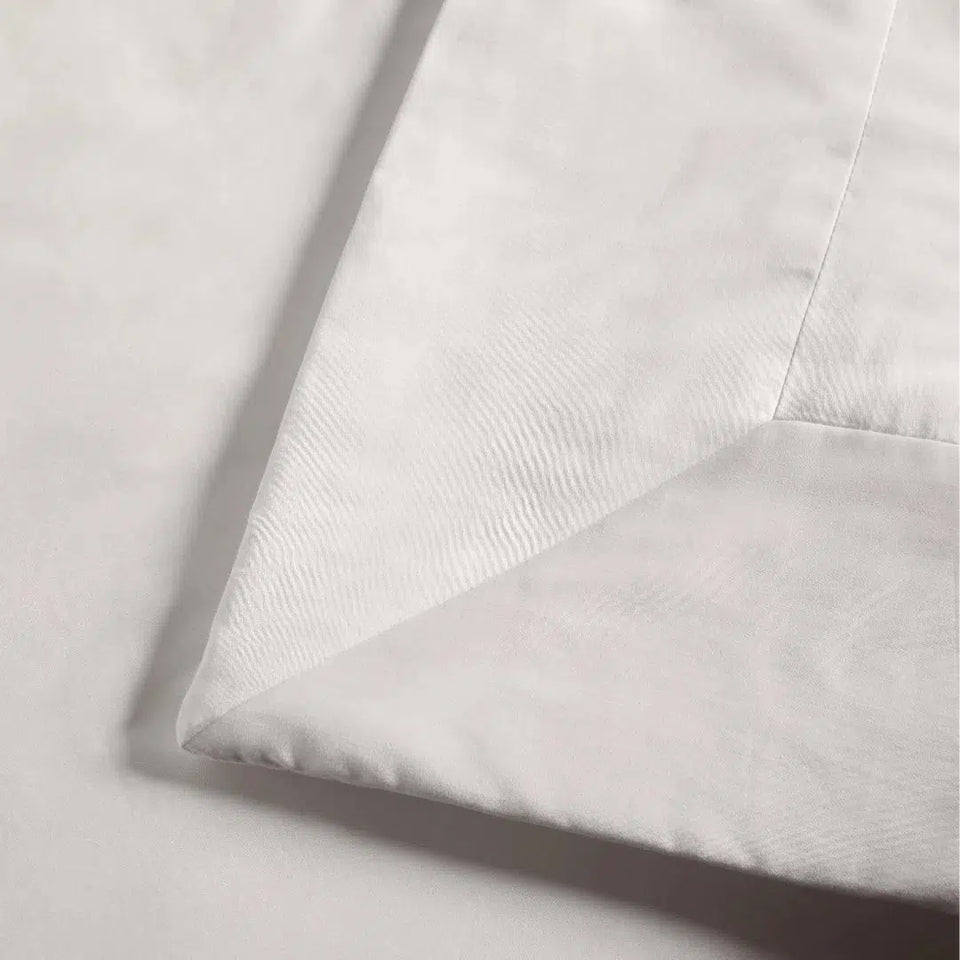 Jogo 2 Super Porta Travesseiros Dianna 300 Fios Cetim 100% Algodão Egípcio Branco 50x90cm Trussardi