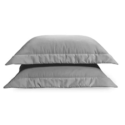 Jogo 2 Porta Travesseiros Dianna 300 Fios Cetim 100% Algodão Egípcio Marmo 50x70cm Trussardi