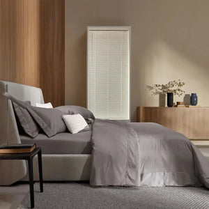 Jogo 2 Super Porta Travesseiros Dianna 300 Fios Cetim 100% Algodão Egípcio Marmo 50x90cm Trussardi